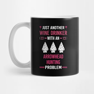 Wine Drinker Arrowhead Hunter Hunting Arrowheads Mug